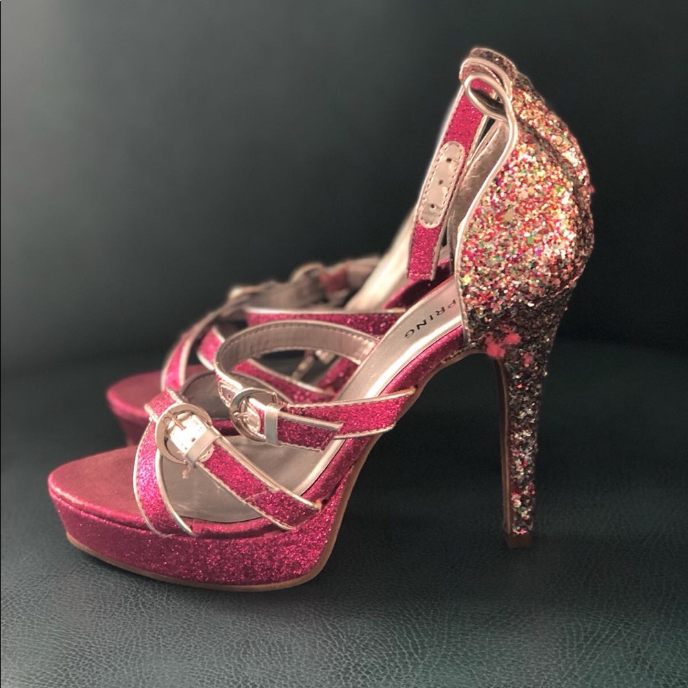 High heeled sandals